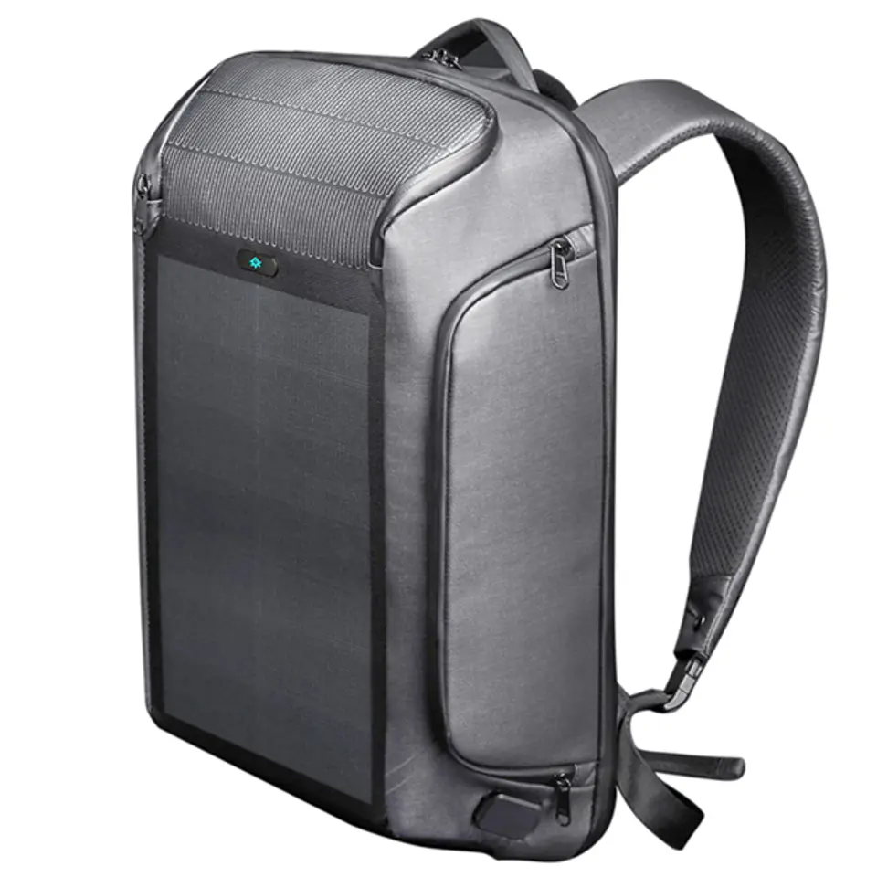 Kingsons plecak z panelem słonecznym9W czarny/black 302601