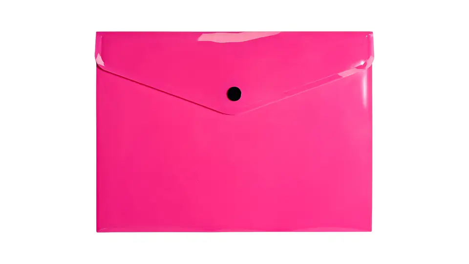 Teczka koperta A5 PP neon różowy TK-NEON-A5-01 BIURFOL