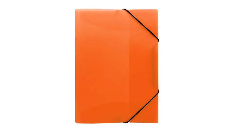 Teczka z gumką A4 PP neon pomarańczowy TG-NEON-A4-04 BIURFOL