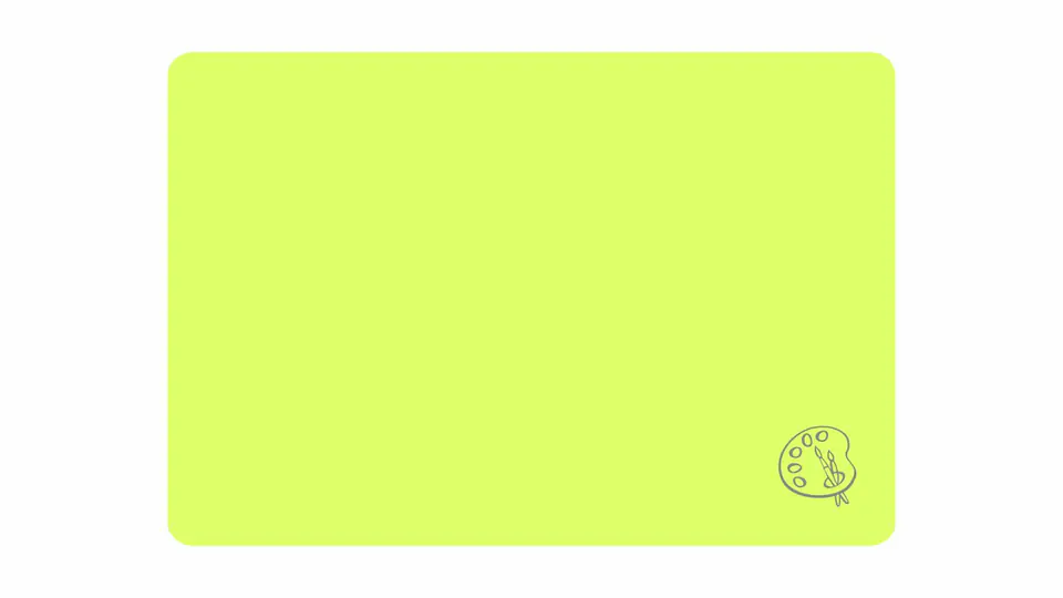 Podkładka do prac plastycznych A3 PP neon żółty PS-NEON-A3-02 BIURFOL