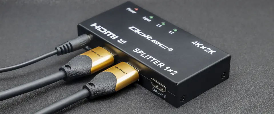 Qoltec Aktywny rozdzielacz Splitter 2 x HDMI 4K x 2K | 3.4Gb/s | High stability
