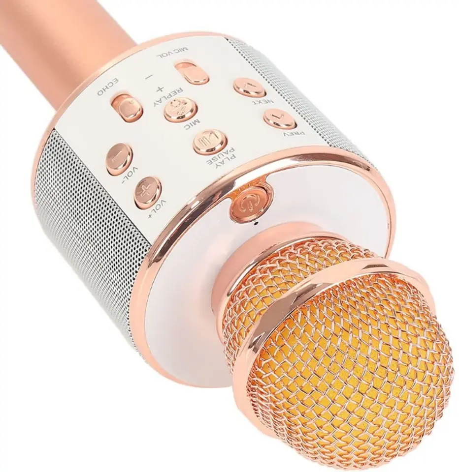 Micrófono Bluetooth Inalámbrico Rose Gold WS-862