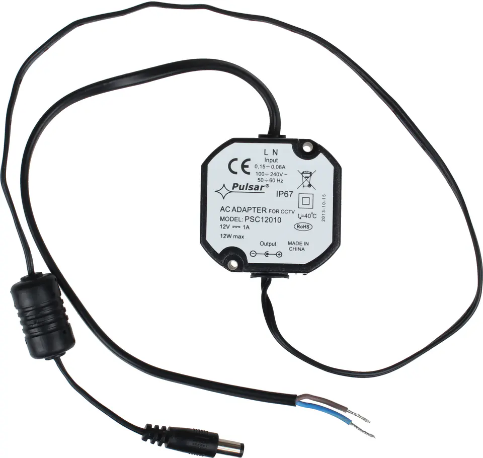 Zasilacz impulsowy 12V 1A IP67 Pulsar PSC12010