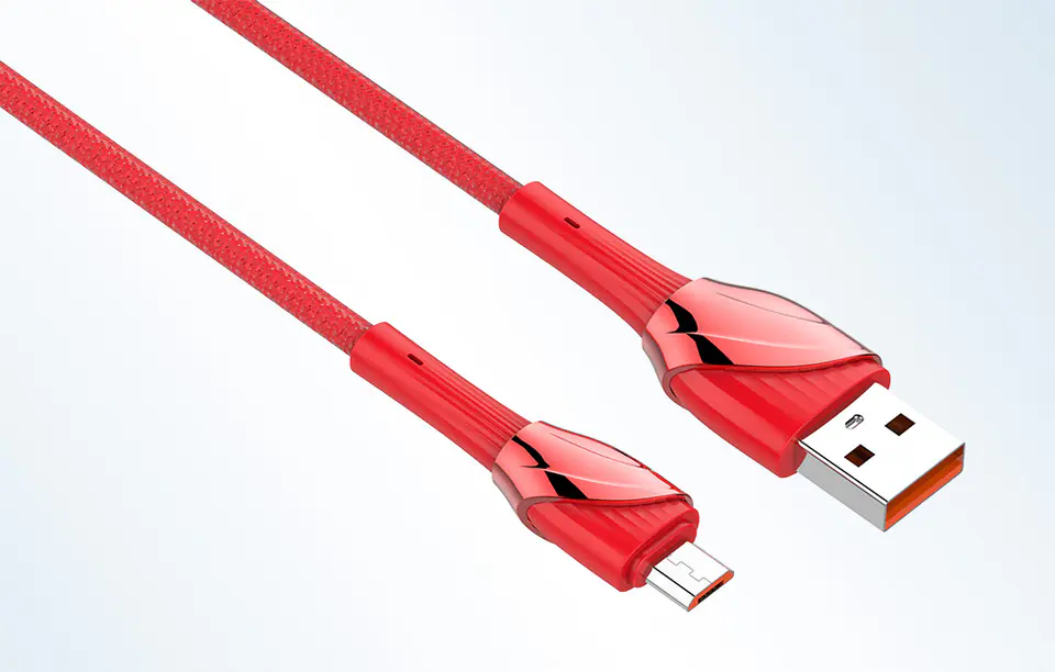 Kabel USB - Micro USB LDNIO LS662  2m, 30W (czerwony)