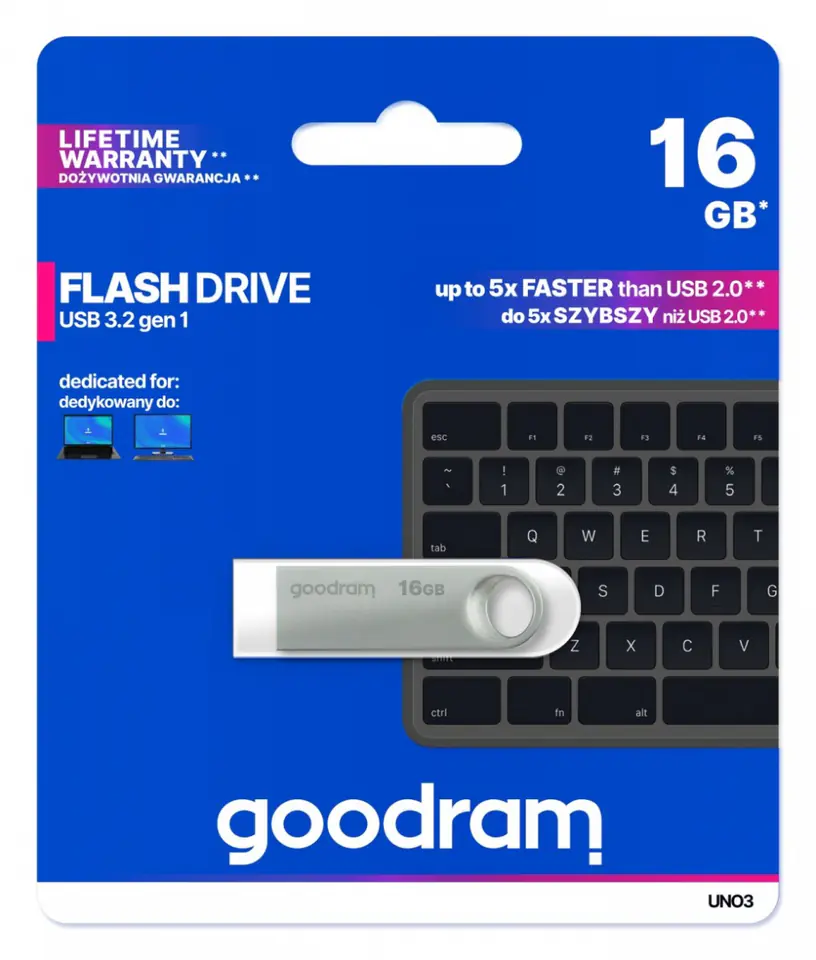 Przenośna pamięć Flash Pendrive Goodram 16GB USB 3.2 Gen 1