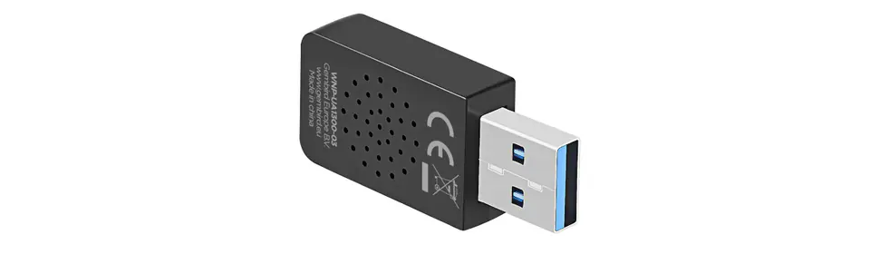 GEMBIRD BEZPRZEWODOWA DWUPASMOWA KARTA SIECIOWA USB WIFI AC1300