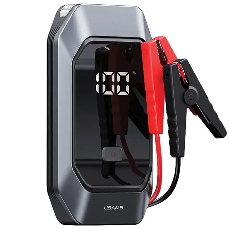 USAMS Jumpstarter Powerbank 8000mAh+ wbudowana latarka czarny/black ZB284ZDB01 (US-ZB284)