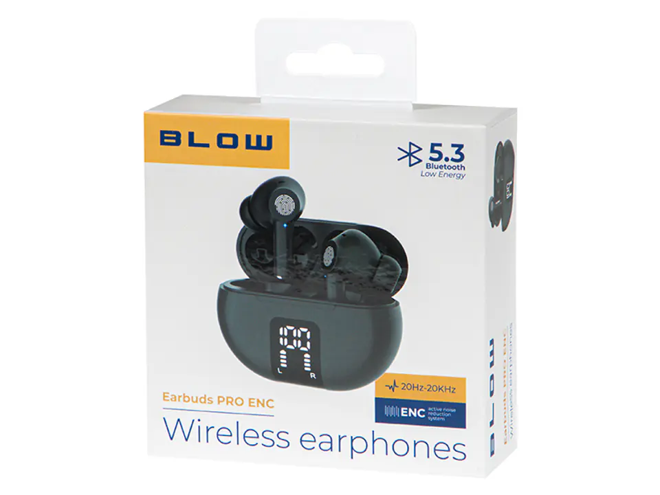 Słuchawki bezprzewodowe Blow Earbuds Pro ENC Etui dokujące