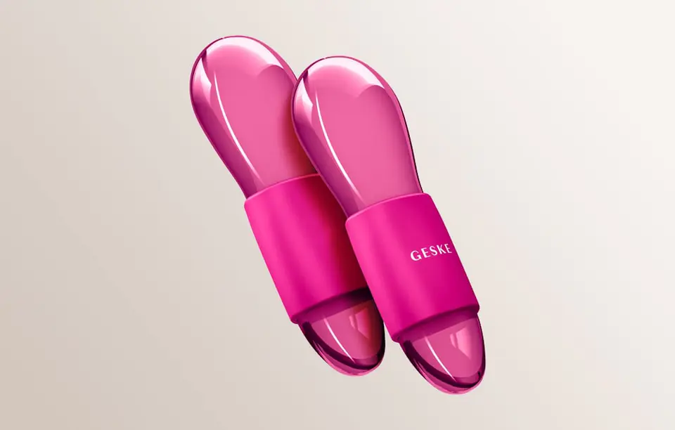 Masażer do oczu Duo Cool & Warm 7w1 Geske (magenta)