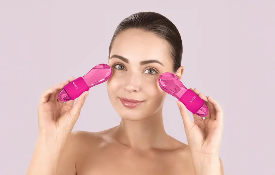 Masażer do oczu Duo Cool & Warm 7w1 Geske (magenta)