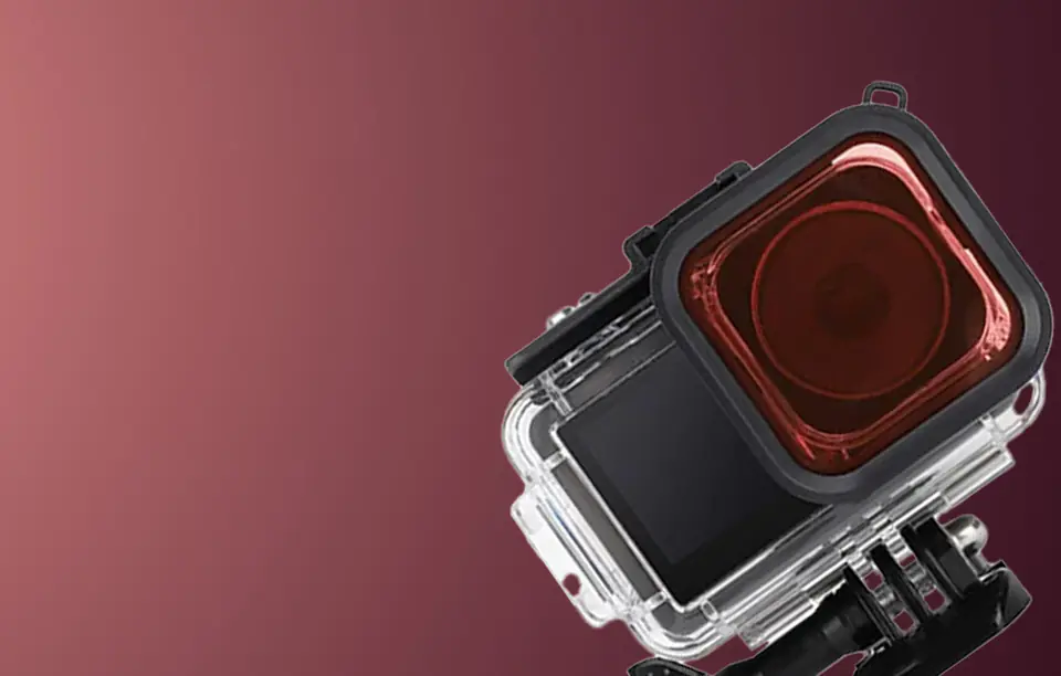 Filtr do nurkowania Sunnylife do DJI OSMO Action 3/4/5 PRO (różowy)