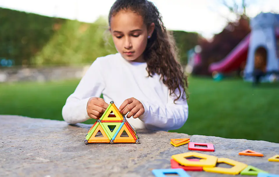 Klocki magnetyczne Supercolor Panels Recycled 78 elementów GEOMAG GEO-379