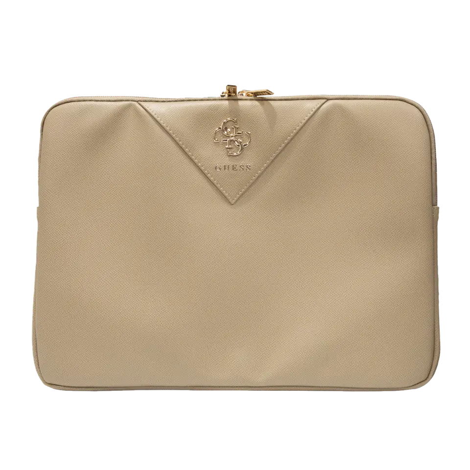 Guess Sleeve GUCS14ZPGSTEGD 14" złoty/light gold Triangle 4G