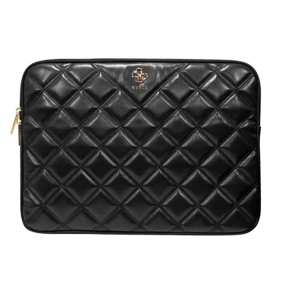 Guess Sleeve GUCS16ZPSQSSGK 16" czarny/black Quilted 4G