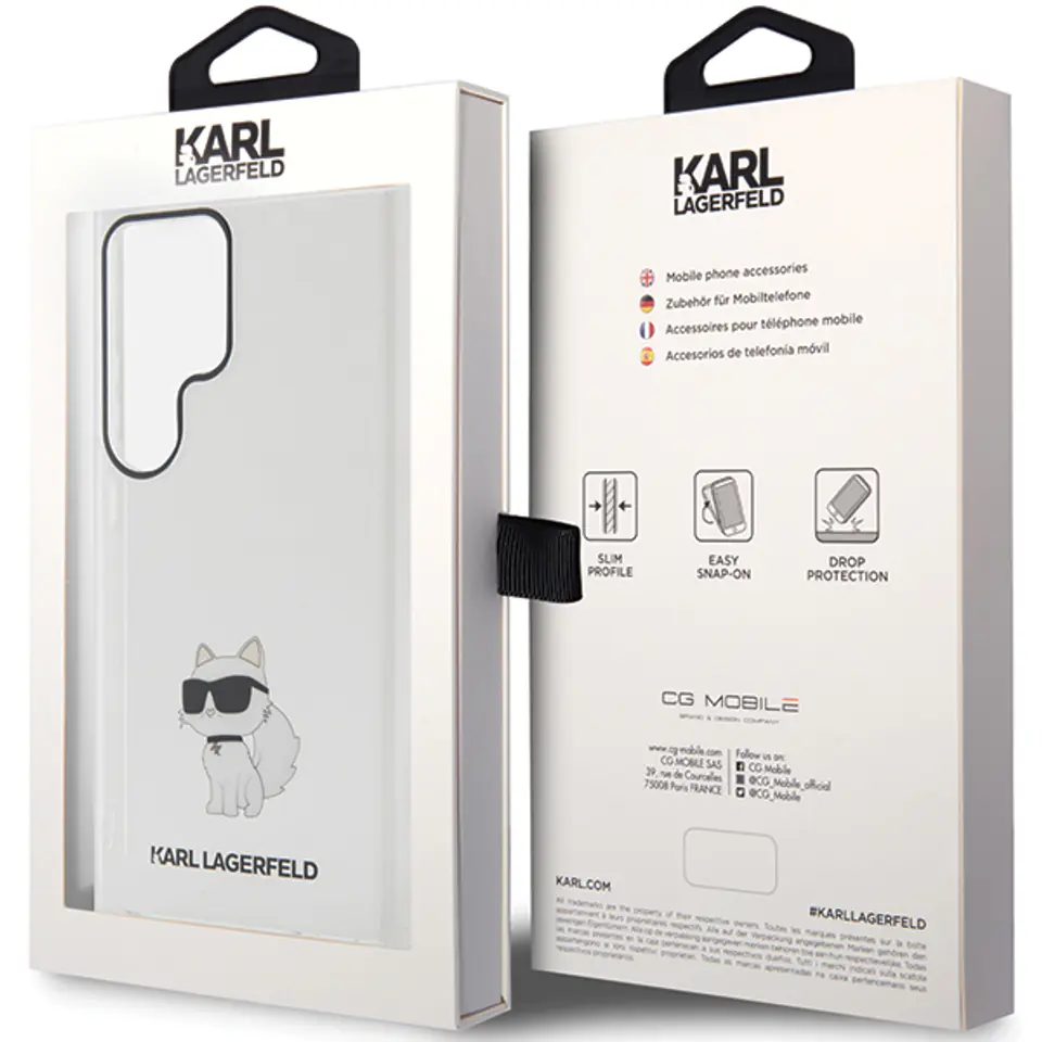 Karl Lagerfeld KLHCS24LHNCHTCT S24 UltraS928 transparent hardcase IML Choupette
