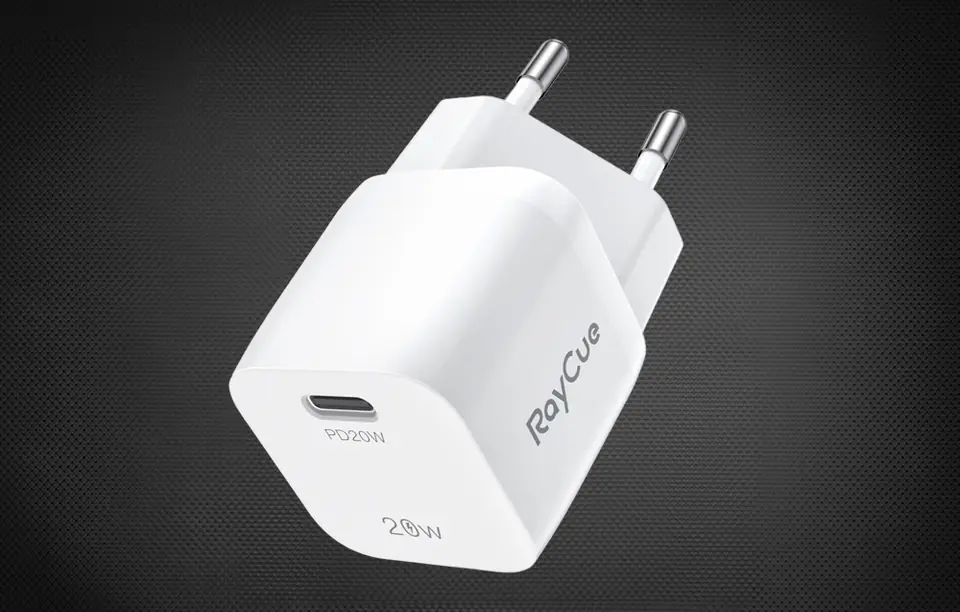 Ładowarka sieciowa RayCue USB-C PD 20W EU (biała)