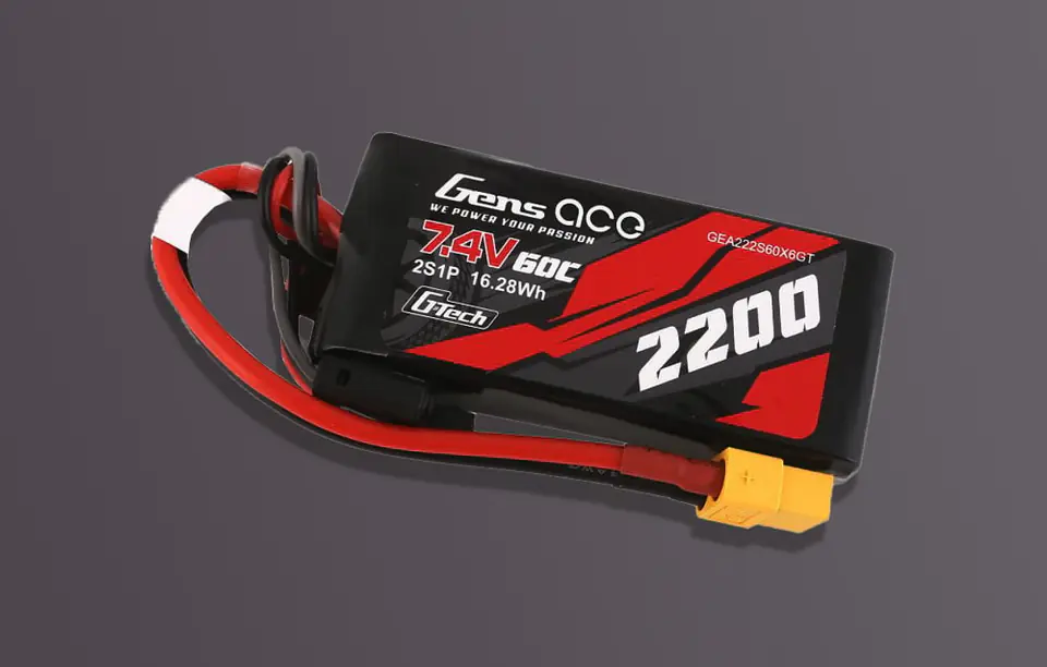 Akumulator GensAce G-Tech LiPo 2200mAh 7.4V 60C 2S1P XT60