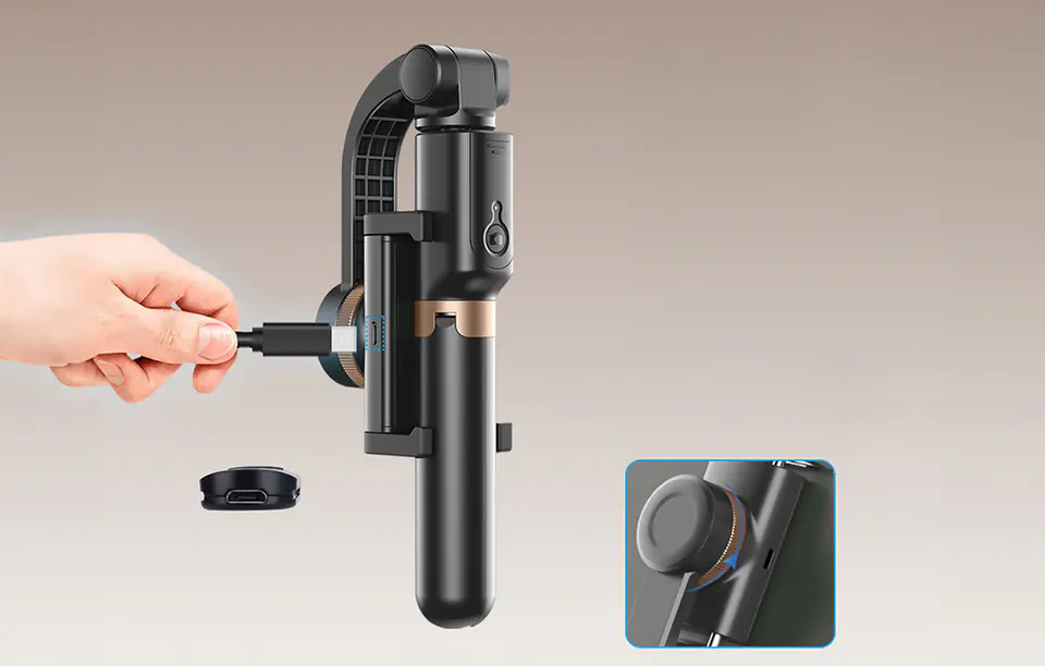 Selfiestick/statyw bluetooth APEXEL APL-D6 (czarny)