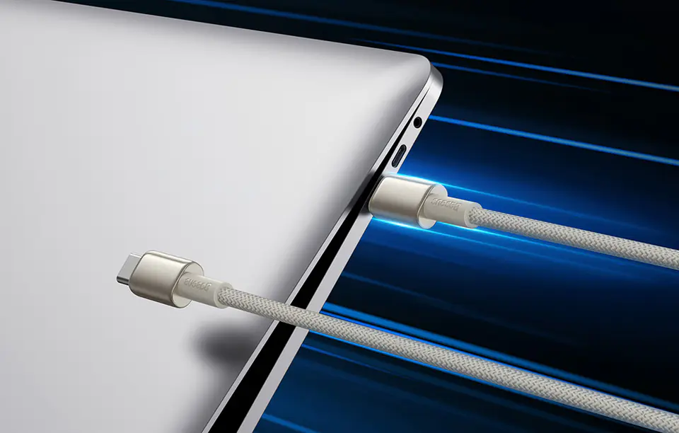 Kabel USB-C do USB-C Baseus Tungsten Gold, 100W, 2m (złoty)