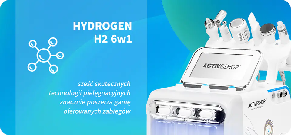 Urządzenie oczyszczanie wodorowe Hydrogen H2+ 6w1 new generation