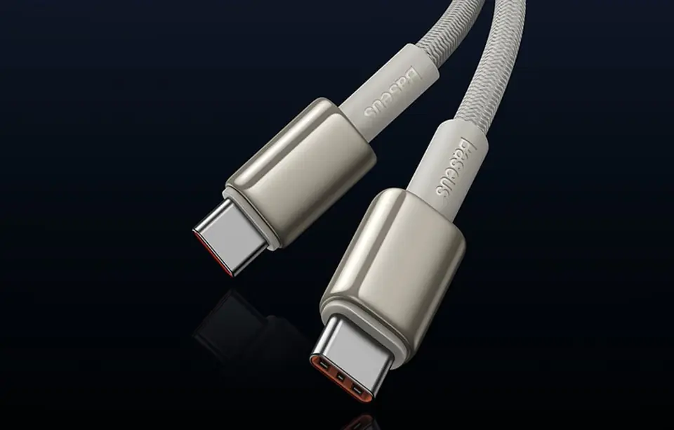 Kabel USB-C do USB-C Baseus Tungsten Gold, 100W, 1m (złoty)