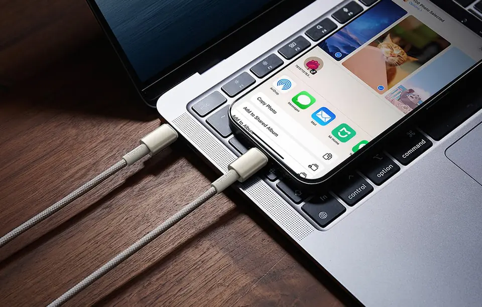 Kabel USB-C do USB-C Baseus Tungsten Gold, 100W, 2m (złoty)