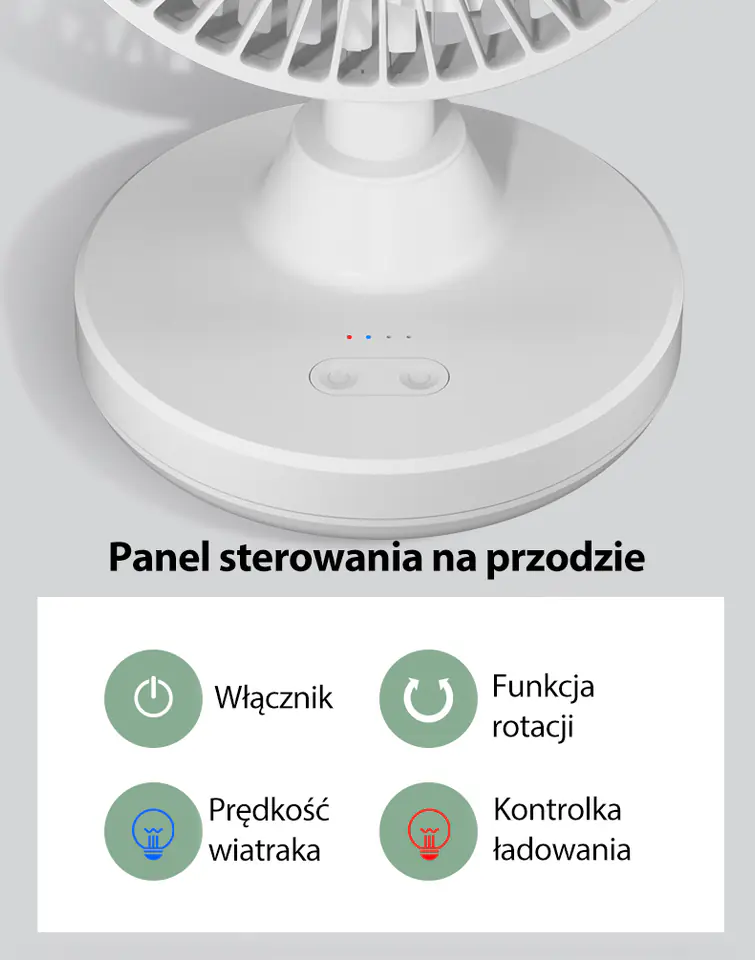 AWEI Mini Wiatrak biurkowy F29czarny/black