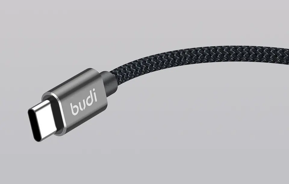 Kabel USB-A do USB-C Budi 206T/2M 2.4A 2m (czarny)