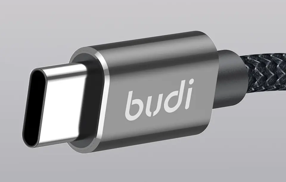 Kabel USB-A do USB-C Budi 206T/2M 2.4A 2m (czarny)