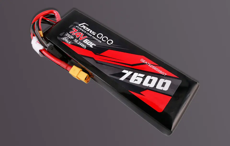 Akumulator Gens ace G-Tech 7600mAh 7.4V 60C 2S2P Lipo Battery PC mat