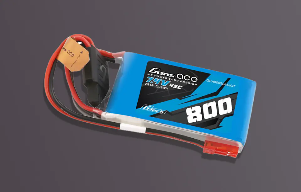 Akumulator Gens ace G-Tech Lipo 800mah 7,4V 45C 2S1P Lipo Battery