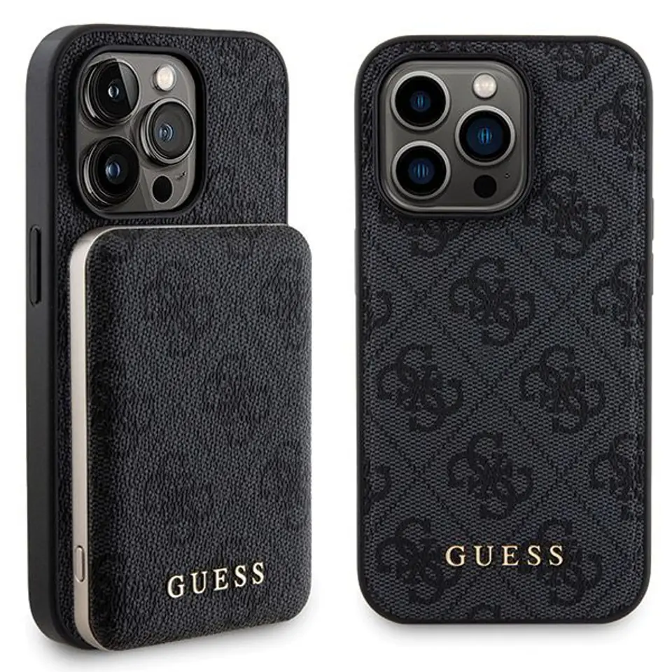 Oryginalne Etui IPHONE 11 Guess Hardcase + Powerbank MagSafe 4G Metal Logo 5000mAh (GUBPM5N614GEMGK) czarne