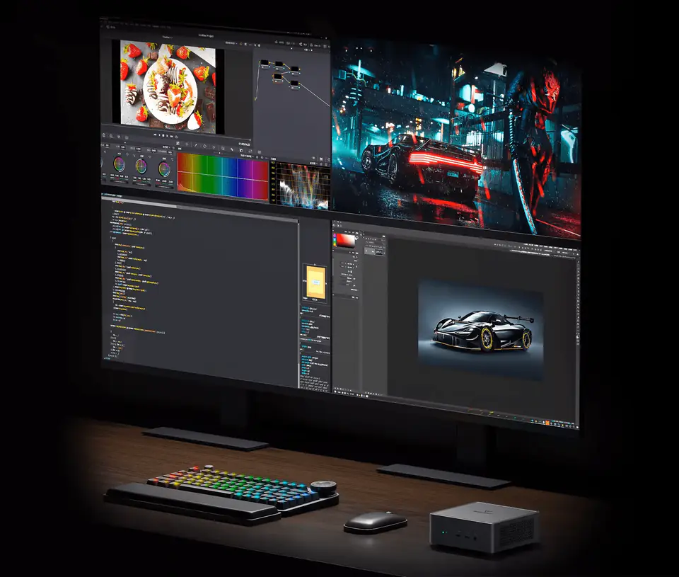 4 monitory w jakości 4K
