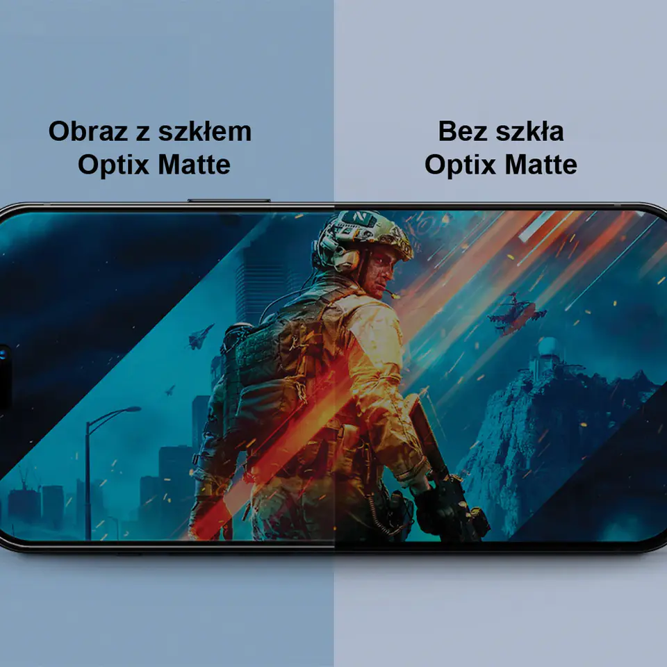 UNIQ Optix Matte iPhone 16 Plus 6.7" matowe szkło hartowane z aplikatorem