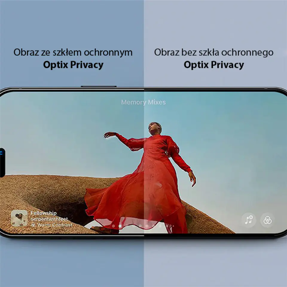 UNIQ Optix Privacy Sam S24 Ultra S928 prywatyzujące szkło hartowane z aplikatorem
