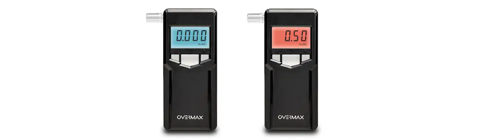 Alkomat elektrochemiczny Overmax OV-AD-06-ALKOMAT z zakresem do 4.0 promila czarny
