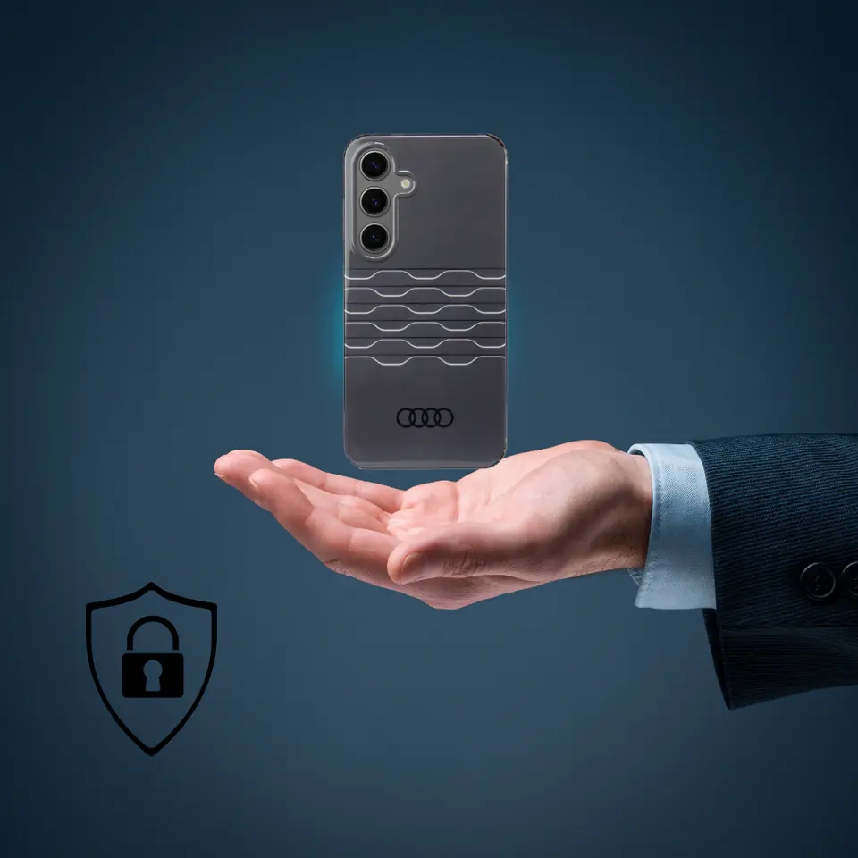 Audi IML Geometric Pattern Case S24 Ultra S928 szary/grey hardcase AU-IMLS24U-A6/D3-GY