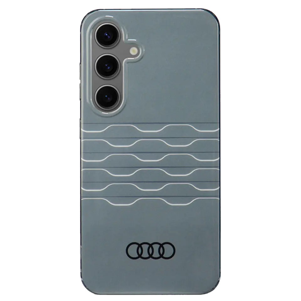 Audi IML Geometric Pattern Case S24 Ultra S928 szary/grey hardcase AU-IMLS24U-A6/D3-GY