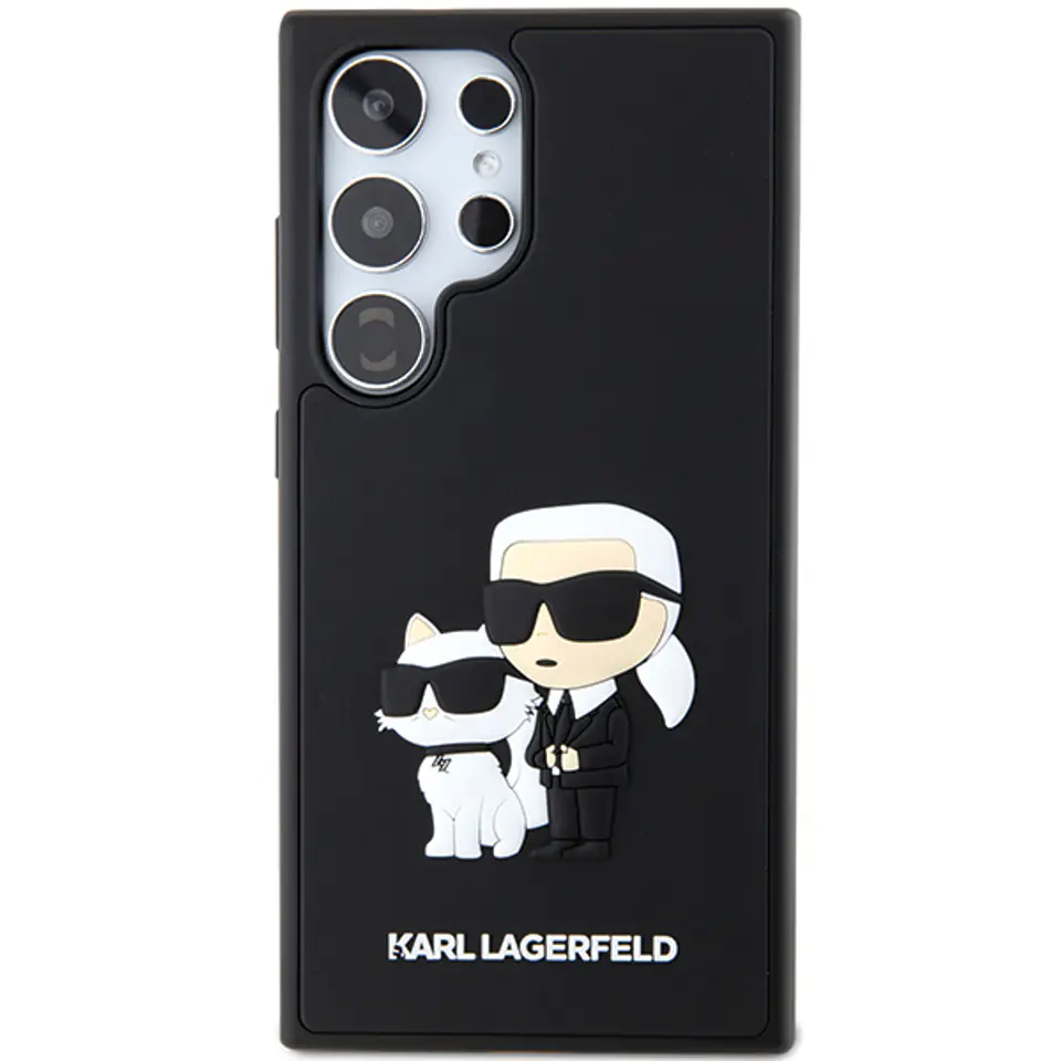 Karl Lagerfeld KLHCS24M3DRKCNK S24+ S926 czarny/black hardcase 3D Rubber Karl&Choupette