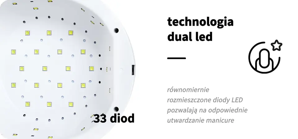 Lampa UV LED L5 48W różowa KT