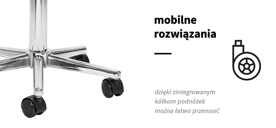 Podnóżek mobilny Sillon Bell do pedicure czarny