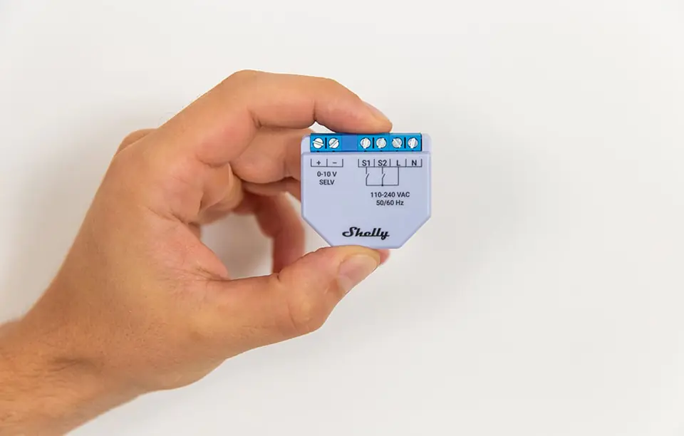 Ściemniacz światła WiFi/Bluetooth Shelly Plus 0-10V Dimmer