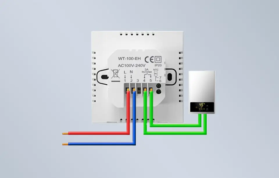 Inteligentny termostat boilera CWU Avatto ZWT100 3A ZigBee TUYA