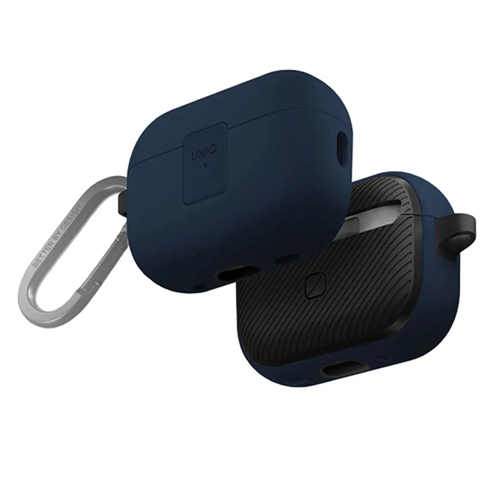 UNIQ etui Clyde Lock Case AirPods Pro 2 (2022/2023) niebiesko-ciemnoszary/royal blue-dark grey