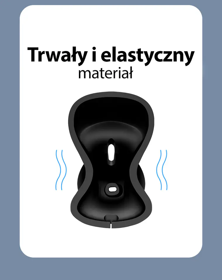 USAMS Silikonowy stojak 2w1 do ładowania Apple Watch i AirPods czarny/black ZJ51ZJ01 (US-ZJ051)