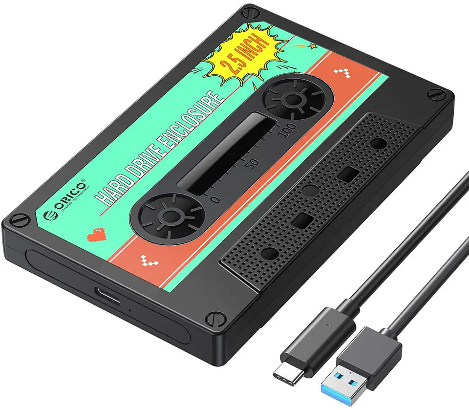 ORICO OBUDOWA DYSKU USB-C SATA 2,5", 6GBPS, KASETA