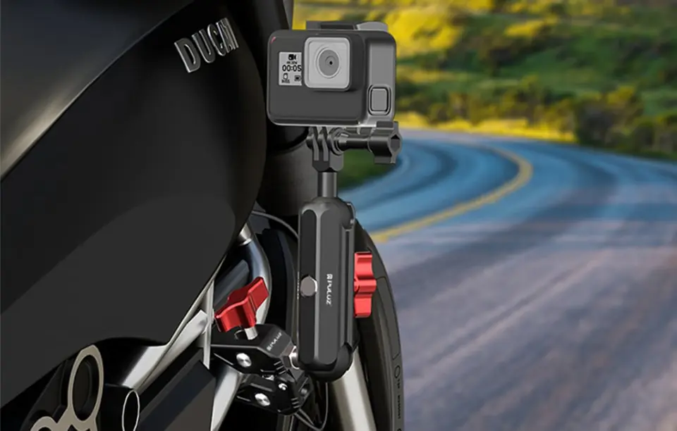 Uchwyt motocyklowy PULUZ do kamer sportowych (m.in Osmo Action 5 Pro, Insta360 X5 / X4 / X3)(PU3211)