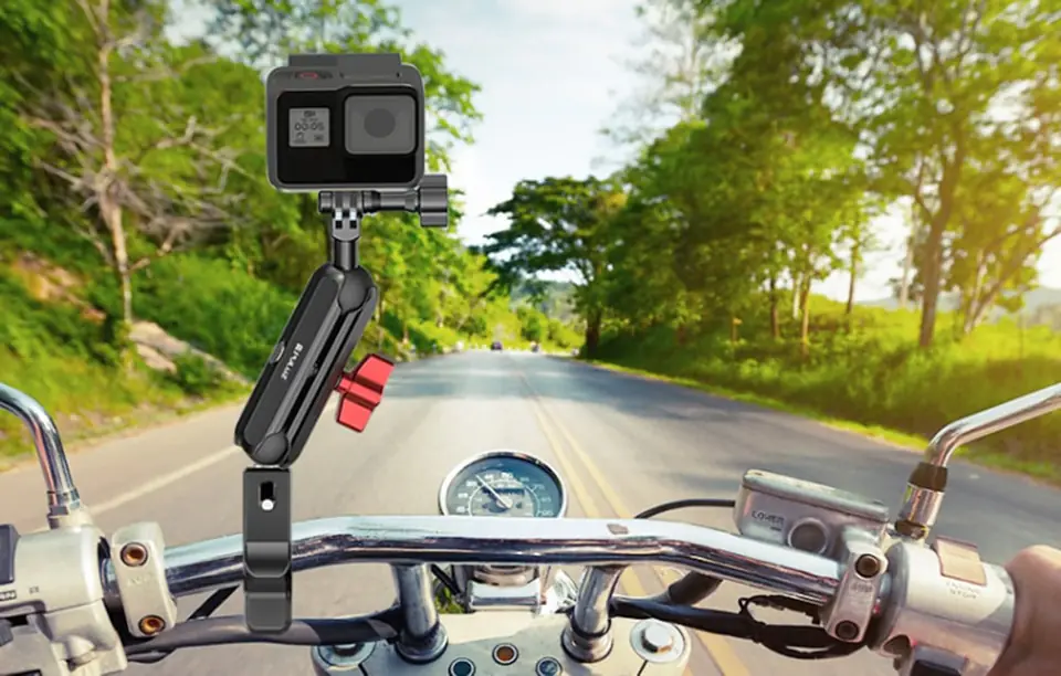 Uchwyt motocyklowy PULUZ do kamer sportowych (m.in Osmo Action 5 Pro, Insta360 X5 / X4 / X3)(PU3211)