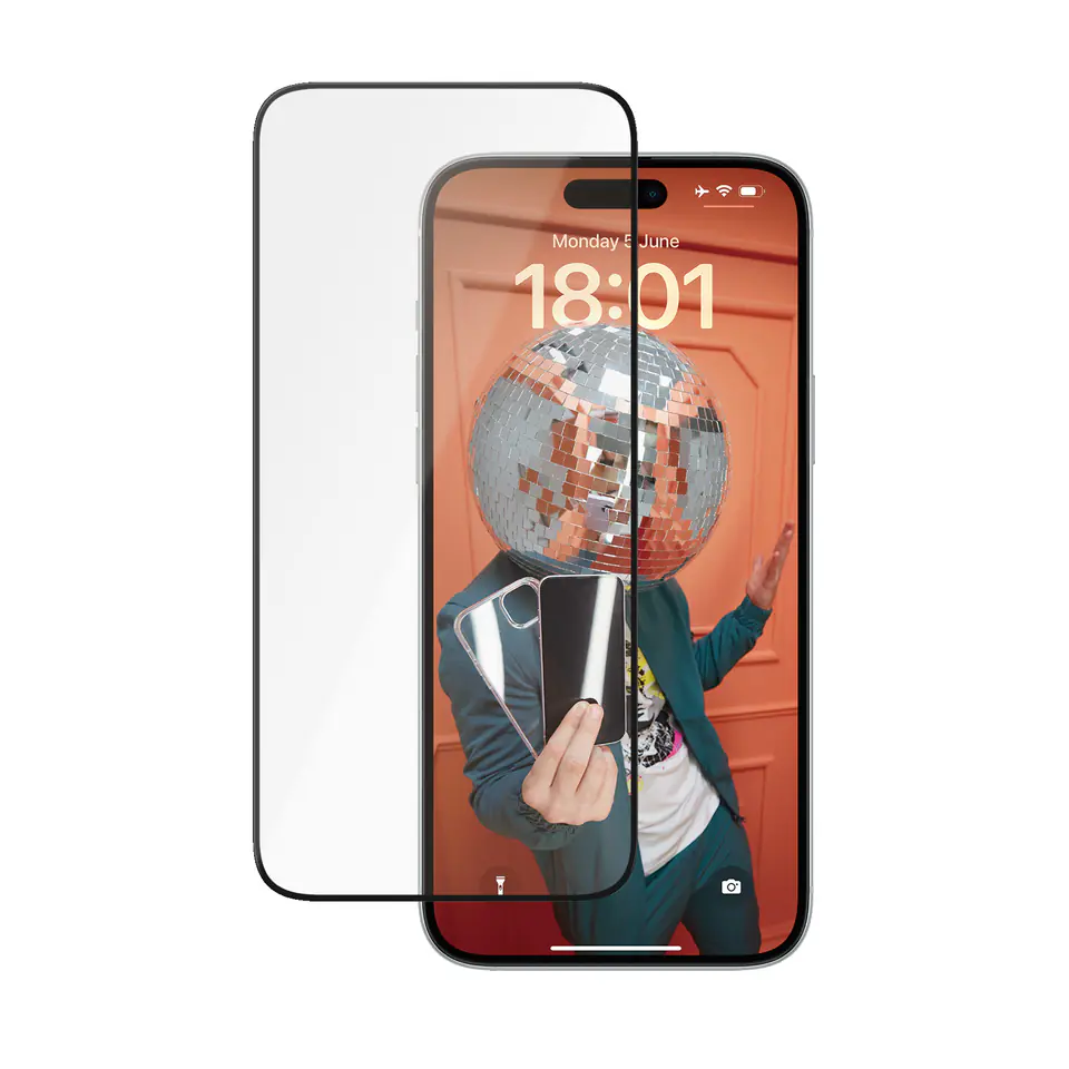 PanzerGlass Ceramic Protection iPhone 15Plus 6.7" Ultra-Wide-Fit Screen Protection Easy Aligner Included 2839