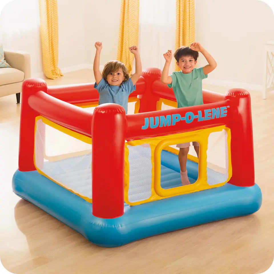 Trampolina dmuchana Zamek 174x174x112 cm 48260 INTEX